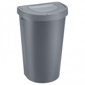 plast team Poubelle SEATTLE, 45 litres, argent