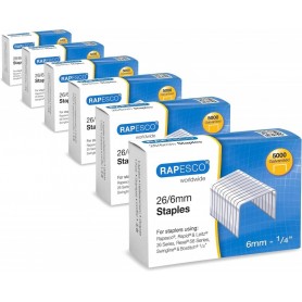 RAPESCO Agrafes 26/6 mm, Business Pack, galvanis