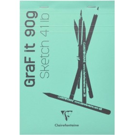 Clairefontaine Bloc croquis GRAF\'IT, A6, assorti