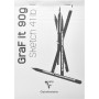 Clairefontaine Bloc croquis GRAF\'IT, A6, assorti