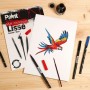 Clairefontaine Bloc papier dessin Paint\'ON Lisse, A3, blanc