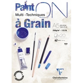 Clairefontaine Bloc papier dessin Paint\'ON Grain, A5