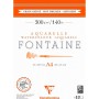 Clairefontaine Bloc de papier aquarelle FONTAINE, satin, A4