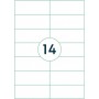 rillprint Etiquette universelle, 105 x 42,4 mm, blanc