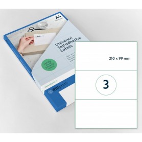 rillprint Etiquette universelle, 210 x 99 mm, blanc