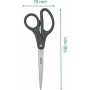 LEITZ Ciseaux Titanium, longueur: 180 mm, rond, gris