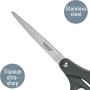 LEITZ Ciseaux Titanium, longueur: 180 mm, rond, gris