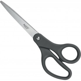 LEITZ Ciseaux Titanium, longueur: 205 mm, rond, gris