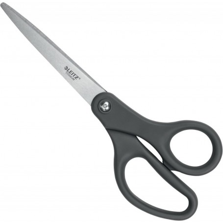 LEITZ Ciseaux Titanium, longueur: 205 mm, rond, gris