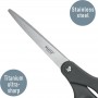 LEITZ Ciseaux Titanium, longueur: 205 mm, rond, gris