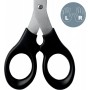 LEITZ Ciseaux, longueur: 165 mm, rond, noir