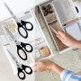 LEITZ Set de ciseaux, 3 piŠces, rond, noir