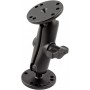 RAM Mount Universal Double Ball Mount with 2 round plates
