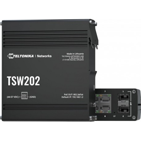 Teltonika TSW202 8-Port Switch +2 SFP POE+ managebar