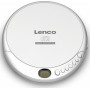 Lenco CD-201SI Portabler CD-Player mit Hörbuch- und Ladefunktion, silber