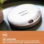 Lenco CD-201SI Portabler CD-Player mit Hörbuch- und Ladefunktion, silber