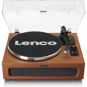 Lenco LS-430 Plattenspieler 4x Lautsprechern BT braun