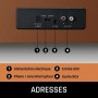 Lenco LS-430 Plattenspieler 4x Lautsprechern BT braun