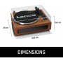 Lenco LS-430 Plattenspieler 4x Lautsprechern BT braun
