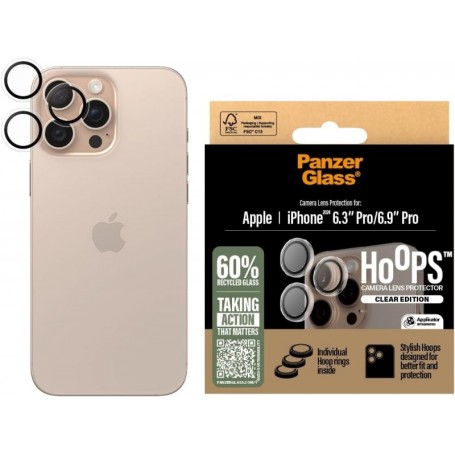 PanzerGlass Hoops Kamera SP iPhone 16 Pro /16 Pro Max transpar