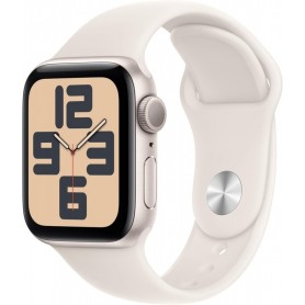 Apple Watch SE 40mm GPS Starlight Aluminium Case - S/M Sport Band MXEF3QF/A