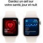 Apple Watch SE 40mm GPS Starlight Aluminium Case - S/M Sport Band MXEF3QF/A