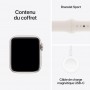 Apple Watch SE 40mm GPS Starlight Aluminium Case - S/M Sport Band MXEF3QF/A