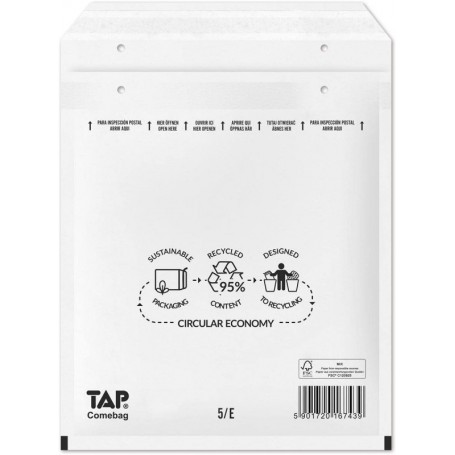 Pack E BLANC - 100 x Enveloppes à bulles 240x275mm