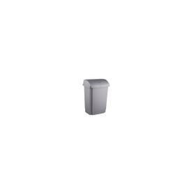 past team Poubelle couvercle basculant, 15 litres, argent