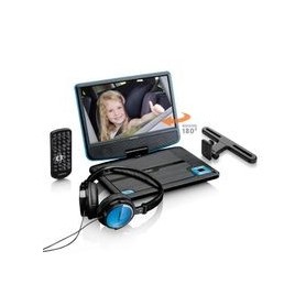 Lenco DVP-910 9\'\' DVD-Player portabel m. Kopfhörer blau
