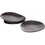 APS Assiette PEBBLES, set de 4, gunmetal