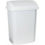 past team Poubelle couvercle basculant, 25 litres, blanc