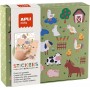 APLI kids Jeu de gommettes \"Les animaux et leur habitat\"