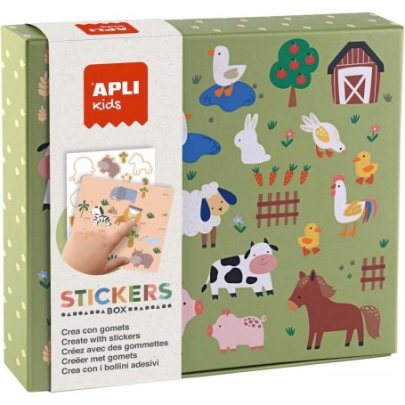 APLI kids Jeu de gommettes \"Les animaux et leur habitat\"