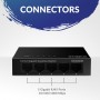 Strong 5-Port Gigabit Metal Desktop Switch
