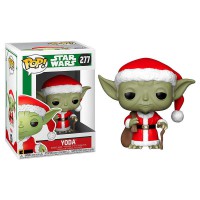 FUNKO - FunKo Figurine POP -Star Wars - Holiday Santa Yoda Père-Noel