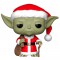 FUNKO - FunKo Figurine POP -Star Wars - Holiday Santa Yoda Père-Noel