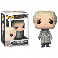 FUNKO - FunKo Figurine POP Vinyl Game of Thrones S8 Daenerys Manteau Blanc
