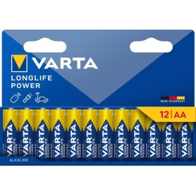 VARTA Pile alcaline \"LONGLIFE POWER\", Mignon AA, pack de 12