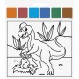 HEYDA Kit d\'aquarelles \"Dinosaure\", 10 motifs