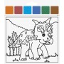 HEYDA Kit d\'aquarelles \"Dinosaure\", 10 motifs