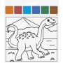 HEYDA Kit d\'aquarelles \"Dinosaure\", 10 motifs