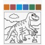 HEYDA Kit d\'aquarelles \"Dinosaure\", 10 motifs