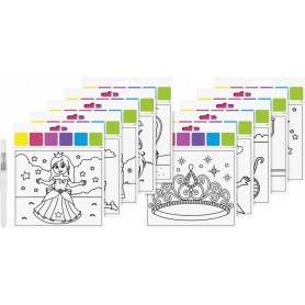 HEYDA Kit d\'aquarelles \"Princesse\", 10 motifs