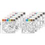 HEYDA Kit d\'aquarelles \"Animaux du zoo\", 10 motifs