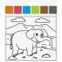 HEYDA Kit d\'aquarelles \"Animaux du zoo\", 10 motifs
