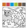 HEYDA Kit d\'aquarelles \"Animaux du zoo\", 10 motifs