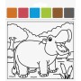 HEYDA Kit d\'aquarelles \"Animaux du zoo\", 10 motifs