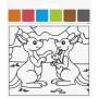 HEYDA Kit d\'aquarelles \"Animaux du zoo\", 10 motifs