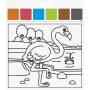 HEYDA Kit d\'aquarelles \"Animaux du zoo\", 10 motifs
